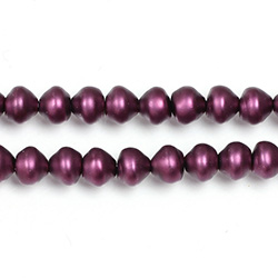 Czech Glass Pearl Bead - Snail Shell 06MM MATTE AMETHYST