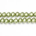 Czech Glass Pearl Bead - Snail Shell 06MM MATTE DK OLIVE