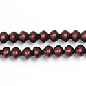 Czech Glass Pearl Bead - Snail Shell 06MM MATTE GARNET