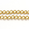 Czech Glass Pearl Bead - Snail Shell 06MM MATTE GOLD