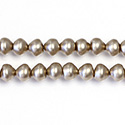 Czech Glass Pearl Bead - Snail Shell 06MM MATTE LT BROWN