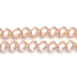 Czech Glass Pearl Bead - Snail Shell 06MM MATTE LT ROSE