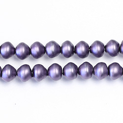 Czech Glass Pearl Bead - Snail Shell 06MM MATTE WISTERIA