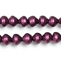 Czech Glass Pearl Bead - Snail Shell 08MM MATTE AMETHYST