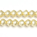 Czech Glass Pearl Bead - Snail Shell 08MM MATTE CREME