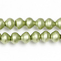 Czech Glass Pearl Bead - Snail Shell 08MM MATTE DK OLIVE