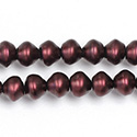 Czech Glass Pearl Bead - Snail Shell 08MM MATTE GARNET