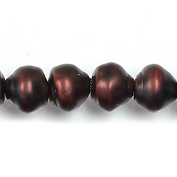 Czech Glass Pearl Bead - Snail Shell 10MM MATTE CHOCOLATE