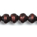 Czech Glass Pearl Bead - Snail Shell 10MM MATTE CHOCOLATE