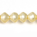 Czech Glass Pearl Bead - Snail Shell 10MM MATTE CREAM