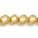 Czech Glass Pearl Bead - Snail Shell 10MM MATTE GOLD