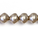 Czech Glass Pearl Bead - Snail Shell 10MM MATTE LT BROWN