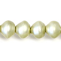 Czech Glass Pearl Bead - Snail Shell 10MM MATTE LT OLIVE