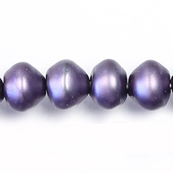 Czech Glass Pearl Bead - Snail Shell 10MM MATTE WISTERIA