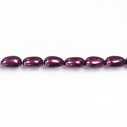 Czech Glass Pearl Bead - Baroque 09x5MM AMETHYST 70979