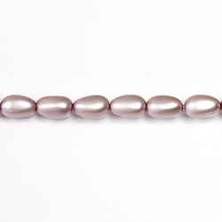 Czech Glass Pearl Bead - Baroque 09x5MM MATTE LAVENDER