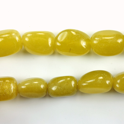 Gemstone Bead - Smooth Nugget 15x11MM Dyed QUARTZ Col. 41 OLIVE