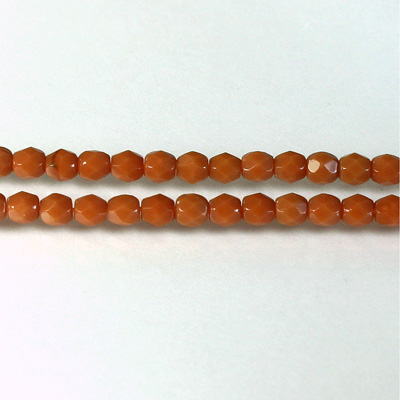 Czech Glass Fire Polish Bead - Round 04MM CORNELIAN