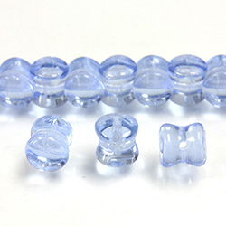 Preciosa Czech Pressed Glass Bead - Pellet 04x6MM LT SAPPHIRE