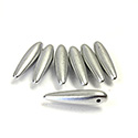 Preciosa Czech Pressed Glass Bead - Thorn 05x16MM MATTE SILVER