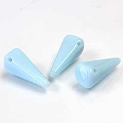 Preciosa Czech Pressed Glass Bead - Villa 06x13MM LIGHT BLUE TURQUOISE