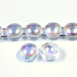 Preciosa Czech Pressed Glass Bead - Candy 08MM CRYSTAL AB