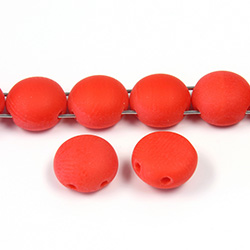 Preciosa Czech Pressed Glass Bead - Candy 08MM MATTE RED