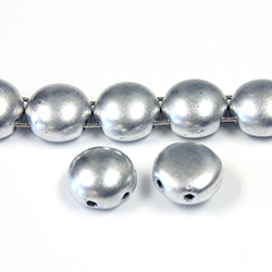 Preciosa Czech Pressed Glass Bead - Candy 08MM MATTE SILVER