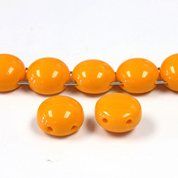 Preciosa Czech Pressed Glass Bead - Candy 08MM ORANGE