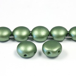 Preciosa Czech Pressed Glass Bead - Candy 08MM PEARL DARK OLIVE