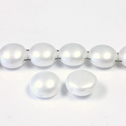 Preciosa Czech Pressed Glass Bead - Candy 08MM PEARL WHITE