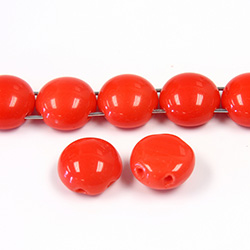 Preciosa Czech Pressed Glass Bead - Candy 08MM RED