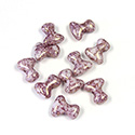 Preciosa Czech Pressed Glass Bead - Tee 2x8MM AGATEPURPLE