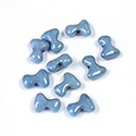 Preciosa Czech Pressed Glass Bead - Tee 2x8MM ALABASTER BLUE