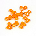 Preciosa Czech Pressed Glass Bead - Tee 2x8MM ORANGE LUSTER