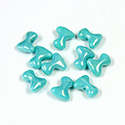 Preciosa Czech Pressed Glass Bead - Tee 2x8MM TURQUOISE LUSTER