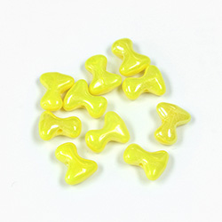 Preciosa Czech Pressed Glass Bead - Tee 2x8MM YELLOW LUSTER