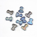 Preciosa Czech Pressed Glass Bead - Tee 2x8MM MATTE GREY LUMI