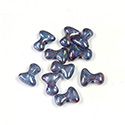 Preciosa Czech Pressed Glass Bead - Tee 2x8MM PURPLE LUMI