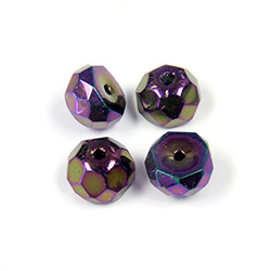 Preciosa Czech Glass Fire Polish Bead - Hill 08MM IRIS PURPLE