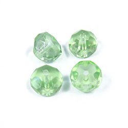 Preciosa Czech Glass Fire Polish Bead - Hill 08MM LT GREEN