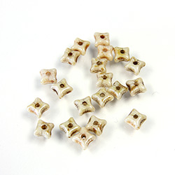 Preciosa Czech Pressed Glass Bead - Orion 03x5mm AGATE BROWN 02010/65401