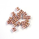 Preciosa Czech Pressed Glass Bead - Orion 03x5mm AGATE ROSE 02010/65307