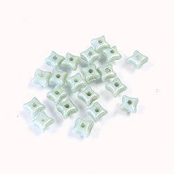 Preciosa Czech Pressed Glass Bead - Orion 03x5mm GREEN LUSTER 02010/14457