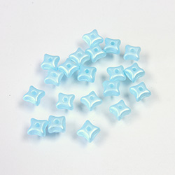 Preciosa Czech Pressed Glass Bead - Orion 03x5mm SATIN PEARL AQUA 02010/25313