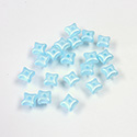 Preciosa Czech Pressed Glass Bead - Orion 03x5mm SATIN PEARL AQUA 02010/25313