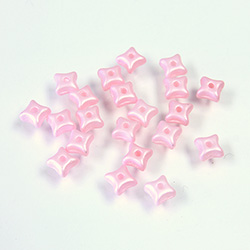 Preciosa Czech Pressed Glass Bead - Orion 03x5mm SATIN PPEARL LT PINK 02010/29305