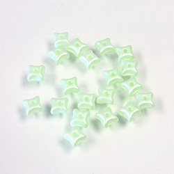 Preciosa Czech Pressed Glass Bead - Orion 03x5mm SATIN PEARL MINT 02010/25315