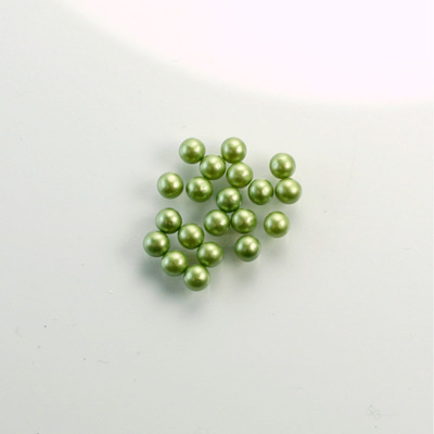 Czech Glass Pearl No-Hole Ball - 1.5MM DARK OLIVE