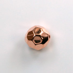 Metalized Plastic Faceted Bead - Round 12MM COPPER